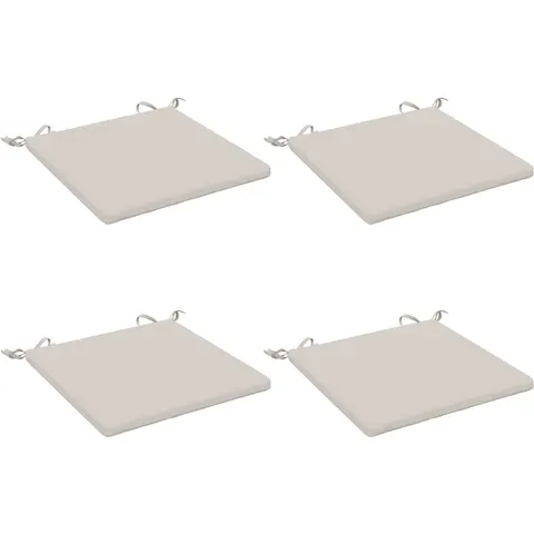 vidaXL Coussins de siège SOEST 4 pc 100 % polyester Blanc – 412571 – image 1