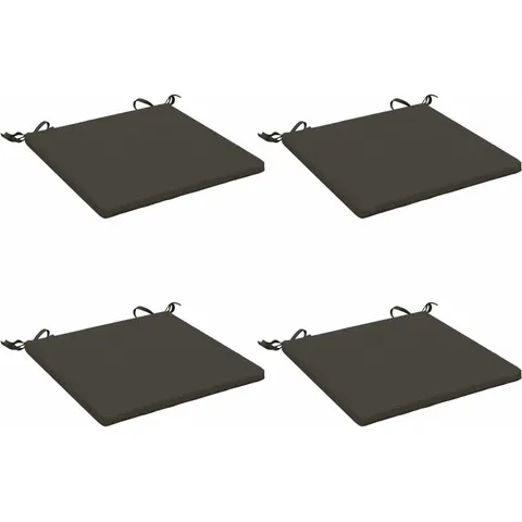 vidaXL Coussins de siège SOEST 4 pc 100 % polyester Anthracite – 412632 – image 1