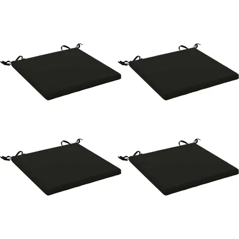 vidaXL Coussins de siège SOEST 4 pc 100 % polyester Noir – 412694 – image 1