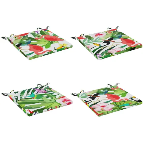 vidaXL Coussins de siège SOEST 4 pc 100 % polyester Multicolore – 412724 – image 1