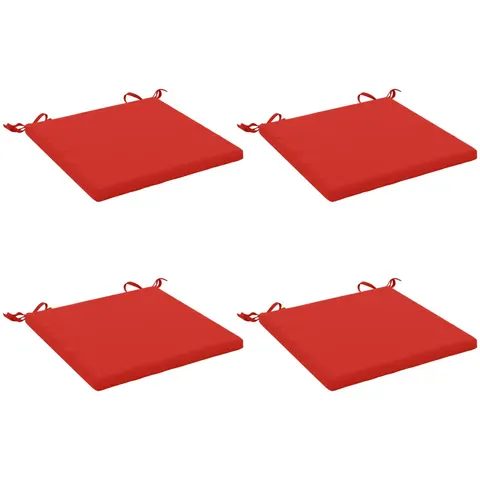vidaXL Coussins de siège SOEST 4 pc 100 % polyester Rouge – 412793 – image 1