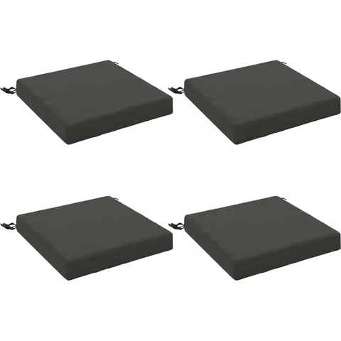vidaXL Coussins de siège SOEST 4 pc 100 % polyester Anthracite – 414117 – image 1
