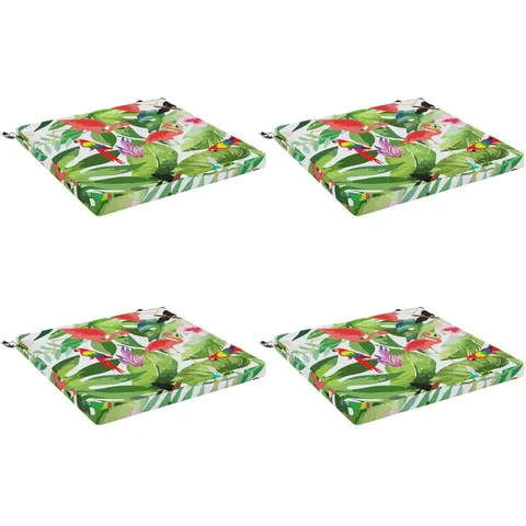 vidaXL Coussins de siège SOEST 4 pc 100 % polyester Multicolore – 415237 – image 1