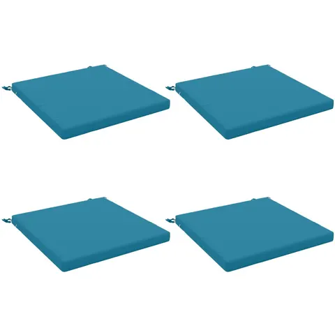 vidaXL Coussins de siège SOEST 4 pc 100 % polyester Bleu clair – 415299 – image 1