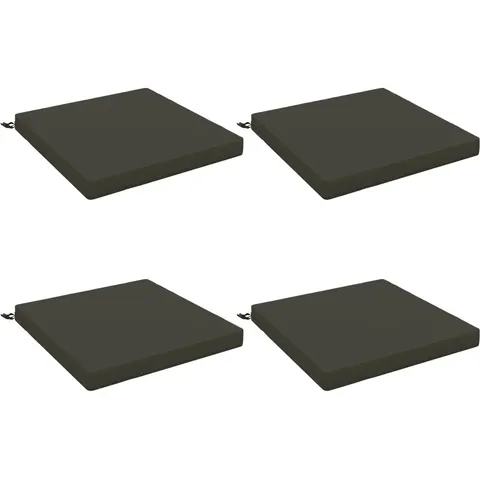 vidaXL Coussins de siège SOEST 4 pc 100 % polyester Anthracite – 415633 – image 1