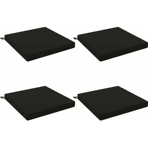 vidaXL Coussins de siège SOEST 4 pc 100 % polyester Noir – 415756 – image 1