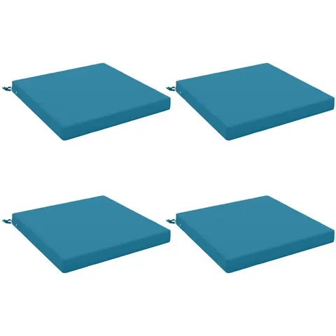 vidaXL Coussins de siège SOEST 4 pc 100 % polyester Bleu clair – 415879 – image 1