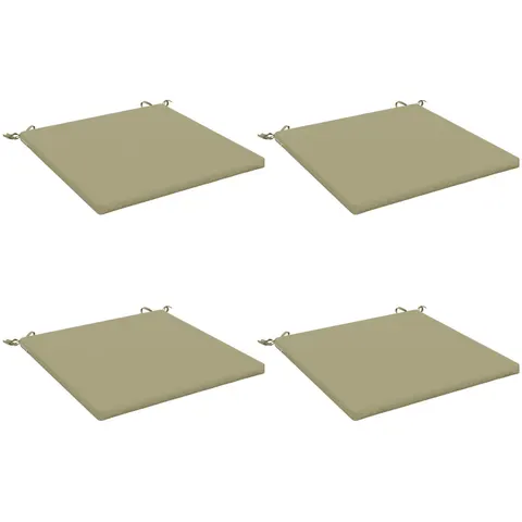 vidaXL Coussins de siège SOEST 4 pc 100 % polyester Vert clair – 416050 – image 1