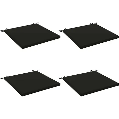 vidaXL Coussins de siège SOEST 4 pc 100 % polyester Noir – 416333 – image 1