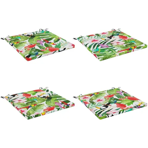 vidaXL Coussins de siège SOEST 4 pc 100 % polyester Multicolore – 416395 – image 1