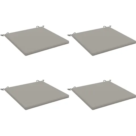 vidaXL Coussins de siège SOEST 4 pc 100 % polyester Gris – 416418 – image 1