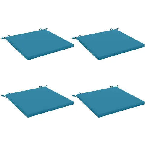 vidaXL Coussins de siège SOEST 4 pc 100 % polyester Bleu clair – 416456 – image 1