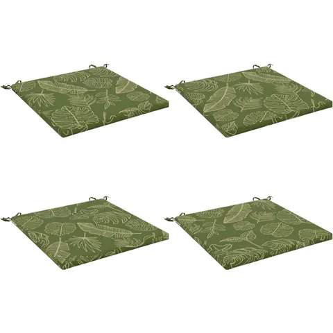 vidaXL Coussins de siège SOEST 4 pc 100 % polyester Modèle feuille – 416470 – image 1