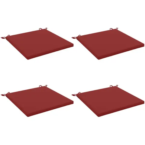 vidaXL Coussins de siège SOEST 4 pc 100 % polyester Bordeaux – 416593 – image 1