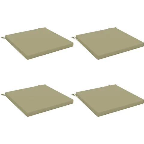 vidaXL Coussins de siège SOEST 4 pc 100 % polyester Vert clair – 416630 – image 1