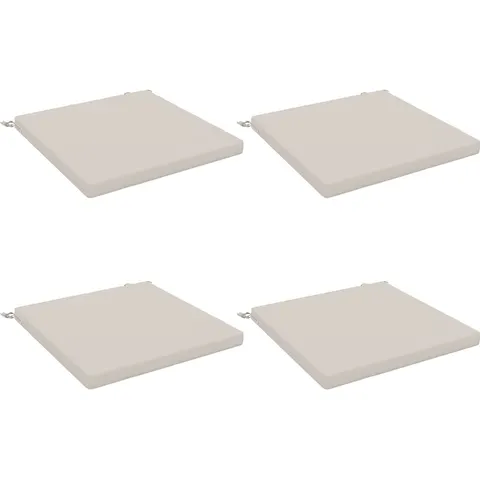 vidaXL Coussins de siège SOEST 4 pc 100 % polyester Blanc – 416678 – image 1