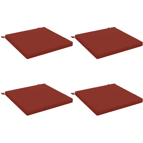 vidaXL Coussins de siège SOEST 4 pc 100 % polyester Rouge – 416777 – image 1