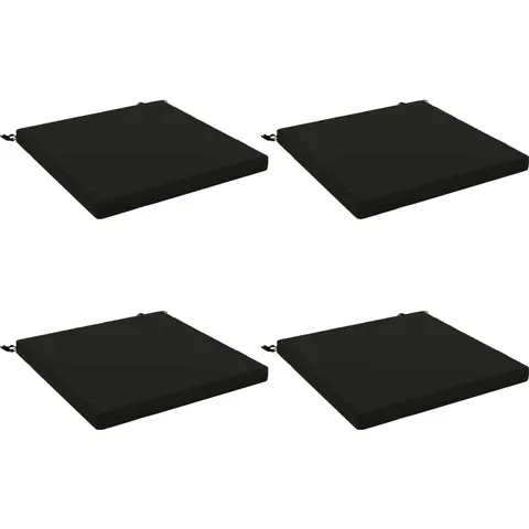vidaXL Coussins de siège SOEST 4 pc 100 % polyester Noir – 416913 – image 1