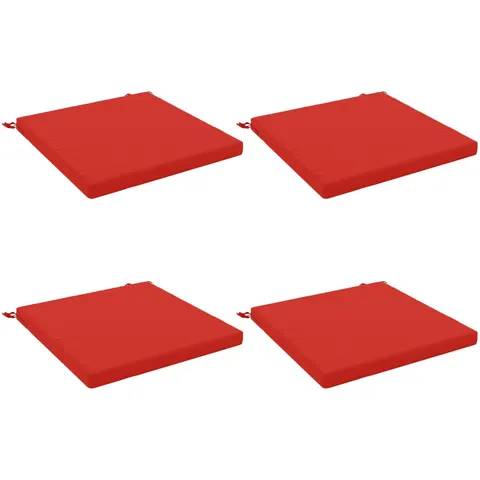 vidaXL Coussins de siège SOEST 4 pc 100 % polyester Rouge – 417118 – image 1