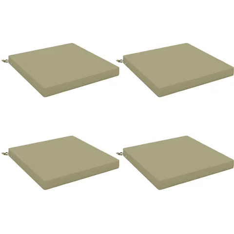 vidaXL Coussins de siège SOEST 4 pc 100 % polyester Vert clair – 417217 – image 1