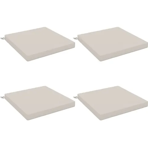 vidaXL Coussins de siège SOEST 4 pc 100 % polyester Blanc – 417255 – image 1