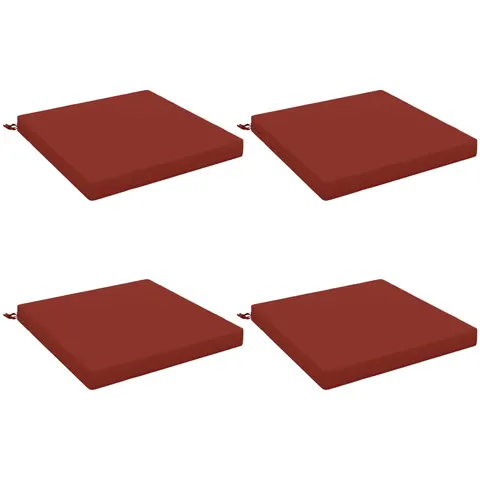 vidaXL Coussins de siège SOEST 4 pc 100 % polyester Rouge – 417354 – image 1