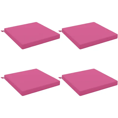 vidaXL Coussins de siège SOEST 4 pc 100 % polyester Rose – 417675 – image 1
