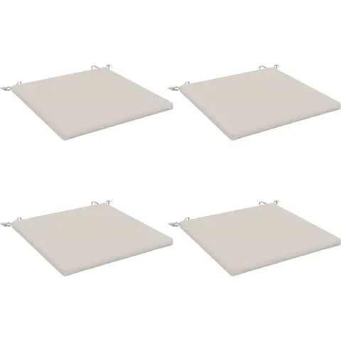 vidaXL Coussins de siège SOEST 4 pc 100 % polyester Blanc – 417835 – image 1
