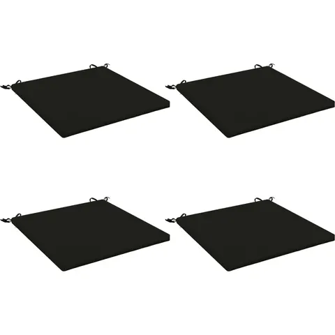 vidaXL Coussins de siège SOEST 4 pc 100 % polyester Noir – 417910 – image 1