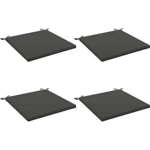 vidaXL Coussins de siège SOEST 4 pc 100 % polyester Anthracite – 418016 – image 1
