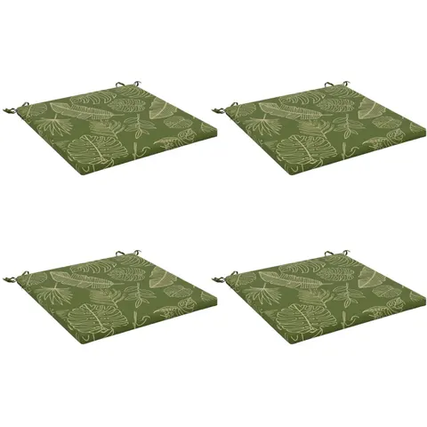 vidaXL Coussins de siège SOEST 4 pc 100 % polyester Modèle feuille – 418214 – image 1