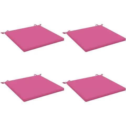 vidaXL Coussins de siège SOEST 4 pc 100 % polyester Rose – 418252 – image 1