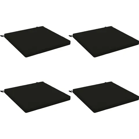 vidaXL Coussins de siège SOEST 4 pc 100 % polyester Noir – 418498 – image 1
