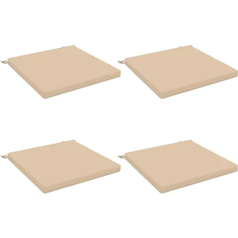 vidaXL Coussins de siège SOEST 4 pc 100 % polyester Crème – 418573 – image 1