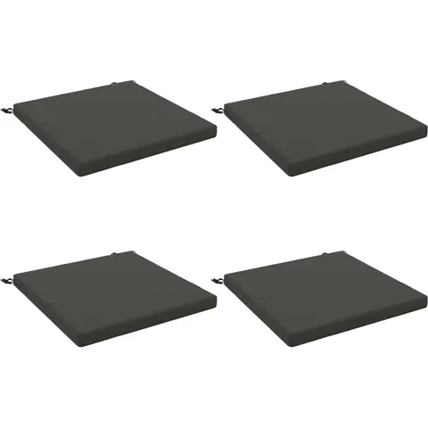 vidaXL Coussins de siège SOEST 4 pc 100 % polyester Anthracite – 418597 – image 1