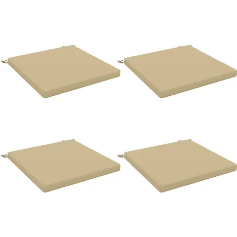 vidaXL Coussins de siège SOEST 4 pc 100 % polyester Beige – 418610 – image 1