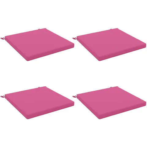 vidaXL Coussins de siège SOEST 4 pc 100 % polyester Rose – 418832 – image 1