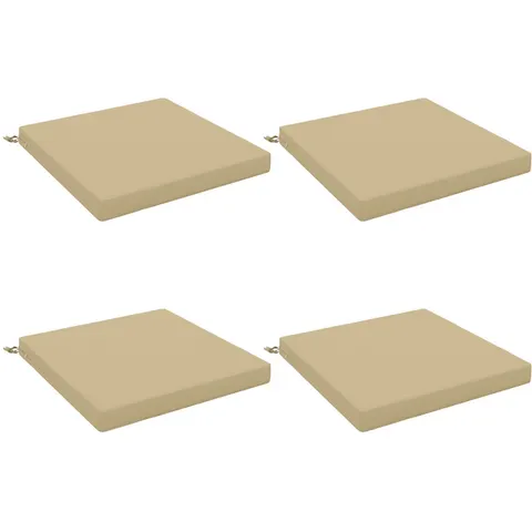 vidaXL Coussins de siège SOEST 4 pc 100 % polyester Beige – 419198 – image 1