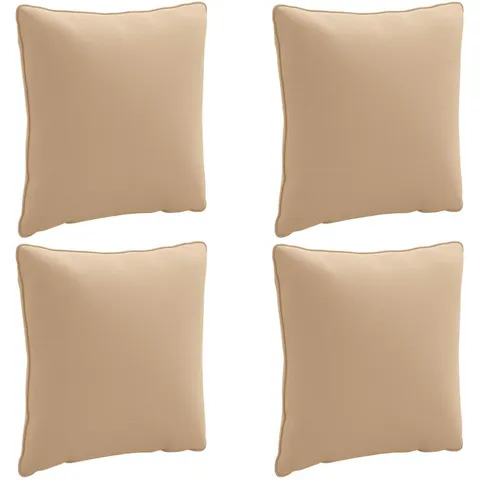 vidaXL Coussin de dos PUTTEN 4 pc 100 % polyester Sable – image 1