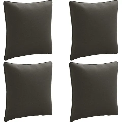 vidaXL Coussin de dos PUTTEN 4 pc 100 % polyester Anthracite – 419693 – image 1