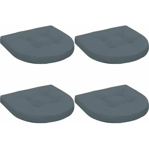 vidaXL Coussins de siège 4 pièces 4 pc 100 % polyester Bleu – 421290 – image 1