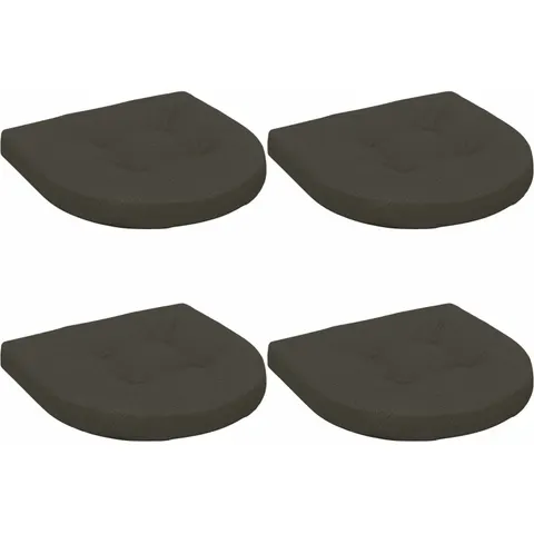 vidaXL Coussins de siège 4 pièces 4 pc 100 % polyester Anthracite – 421337 – image 1