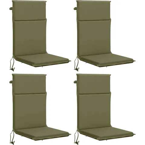vidaXL Coussin de chaise à dossier haut GEMERT 4 pc 100 % polyester – 425311 – image 1