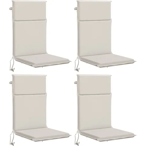 vidaXL Coussin de chaise à dossier haut GEMERT 4 pc 100 % polyester – 425403 – image 1