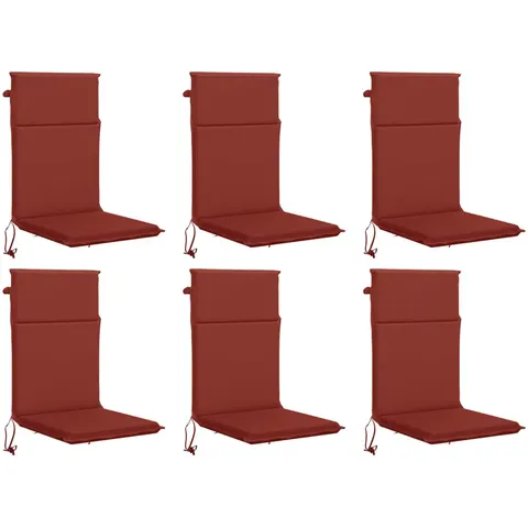 vidaXL Coussin de chaise à dossier haut GEMERT 6 pc 100 % polyester – 425564 – image 1