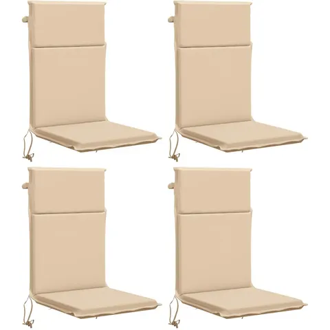 vidaXL Coussin de chaise à dossier haut GEMERT 4 pc 100 % polyester – 425649 – image 1
