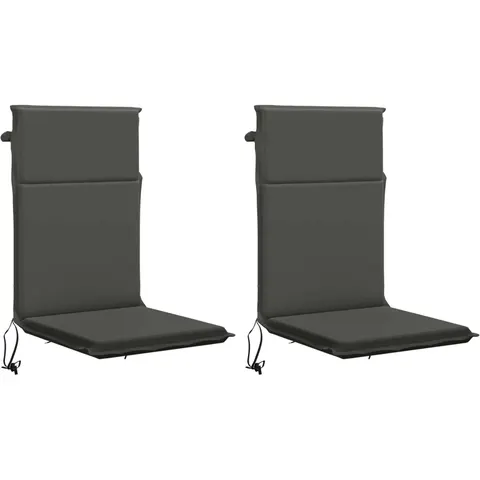 vidaXL Coussin de chaise à dossier haut GEMERT 2 pc 100 % polyester – 425663 – image 1