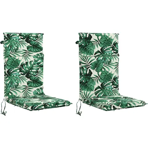 vidaXL Coussin de chaise à dossier haut GEMERT 2 pc 100 % polyester – 425991 – image 1