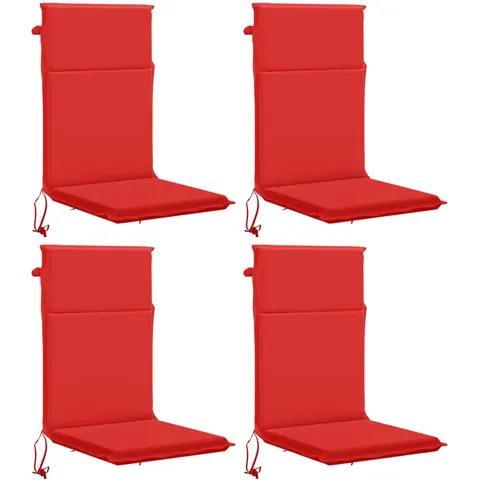vidaXL Coussin de chaise à dossier haut GEMERT 4 pc 100 % polyester – 426066 – image 1