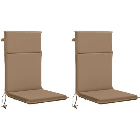 vidaXL Coussin de chaise à dossier haut GEMERT 2 pc 100 % polyester – 426080 – image 1